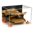 thumbnail image 1 of Deluxe Acrylic Baseball Glove Display Case with Mirror, Orange Risers and Clear Base (A004-OR), 1 of 1
