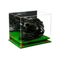thumbnail image 1 of Deluxe Acrylic Catchers Helmet Display Case with Red Risers, Mirror and Turf Base (A002-RR), 1 of 7