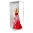 thumbnail image 1 of Deluxe Acrylic Figurine Display Case with White Back and Wall Mount for Doll Bobblehead Action Figure or Collectible Toy Figure (A078-WB), 1 of 3