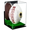 thumbnail image 1 of Deluxe Acrylic Football Display Case Vertical with Mirror, Wall Mount, Green Risers and Turf Base (A060-GRR), 1 of 3