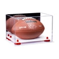 thumbnail image 1 of Deluxe Acrylic Football Display Case with Mirror, Red Risers and White Base (A004-RR), 1 of 2