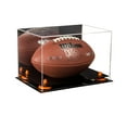 thumbnail image 1 of Deluxe Acrylic Football Display Case with Orange Risers and Mirror (A004-OR), 1 of 1