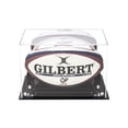 thumbnail image 1 of Deluxe Acrylic Rugby Ball Display Case with Silver Risers and Mirror (A004-SR), 1 of 6
