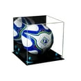 thumbnail image 1 of Deluxe Acrylic Soccer Ball Display Case with Blue Risers and Mirror (A027-BLR), 1 of 7