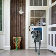 Ideal Pet Deluxe Aluminum Pet Door - Telescoping Tunnel - Extra Large, Silver — Residential Use, Standard Application