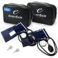 thumbnail image 1 of Deluxe Aneroid Sphygmomanometer Blood Pressure Monitor Set – 2-Pack – Adult Cuff, Carrying Case & Calibration Tool – High Contrast Dial for Accurate Readings – Portable & Durable Design – Navy, 1 of 7