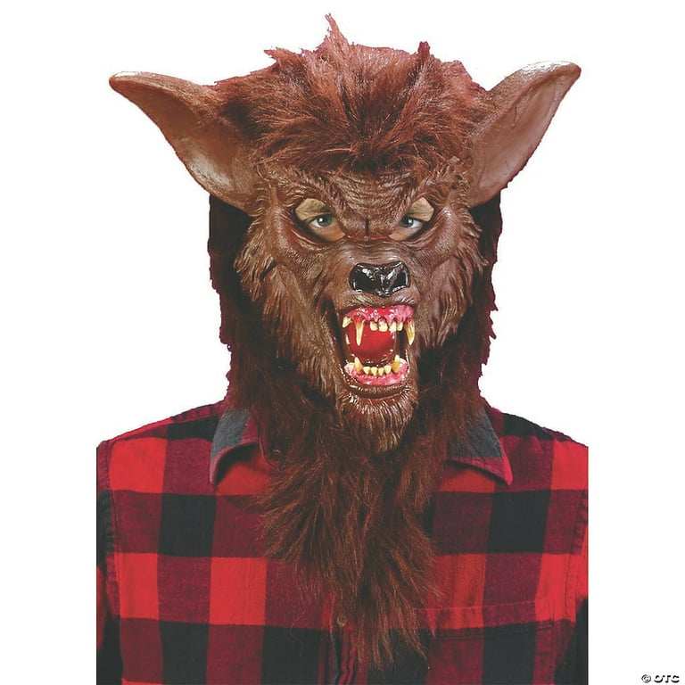 Wolf Mask Adult Brown Wolf Mask Adult Brown