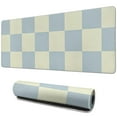 thumbnail image 1 of Deluxe Anti-Slip Pastel Checkered Mouse Pad – Cute Boho-inspired Aesthetic – Perfect for Home Office Setup – 31.5x11.8in. – Designed for Optimal Performance on Computers & Laptops, 1 of 7
