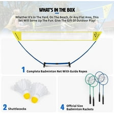 EastPoint Sports Deluxe Badminton Set White price in Saudi Arabia