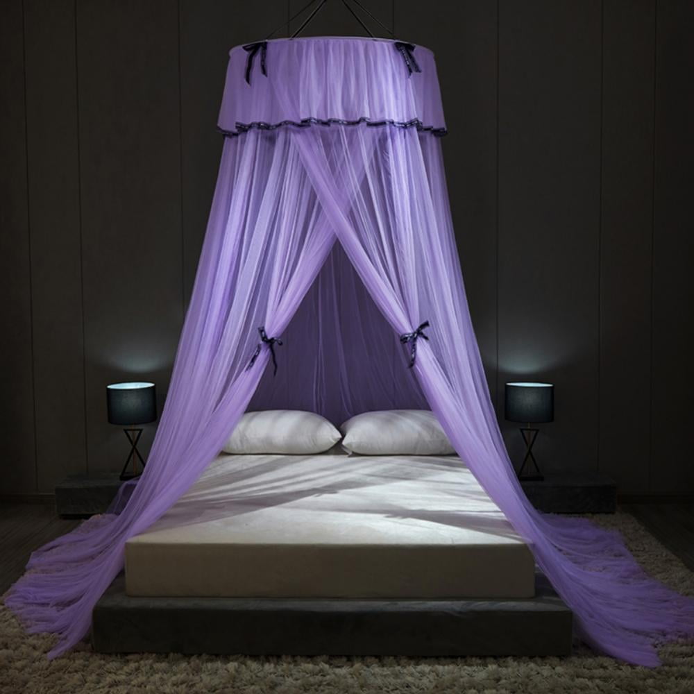 Deluxe Bed Canopy for Girls & Adults , Dome Canopy Bed Curtains Mosquito Net Play Tent for Kids Teen Adult King Queen Full Double Bed