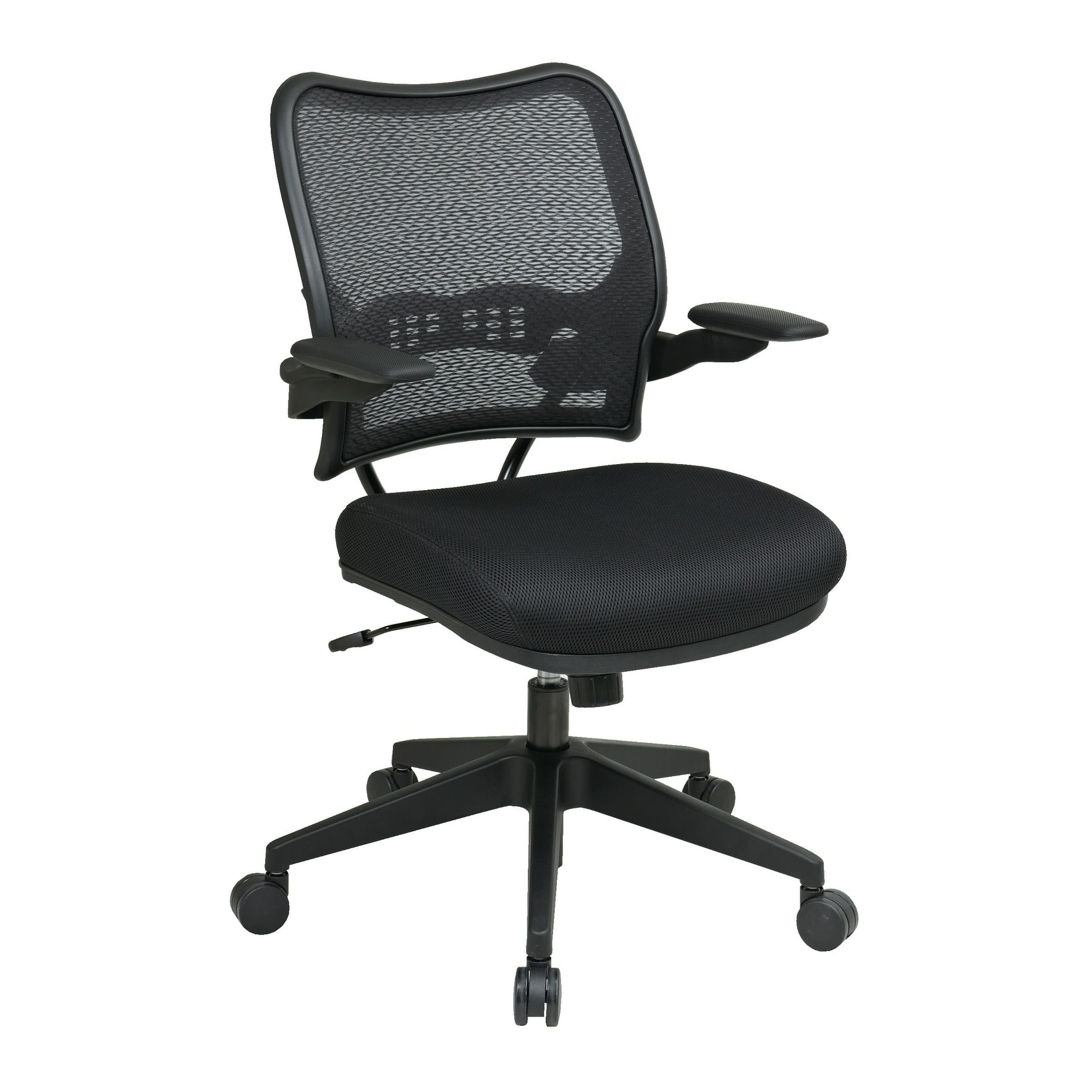 Deluxe Black Mesh Task Chair with Adjustable Lumbar Support