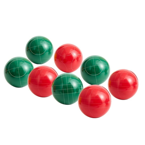 Deluxe Bocce Ball Game Set with 8 Balls(107mm), Pallino, Measuring Rope & Storage Bag - Perfect for Outdoor Family Activities