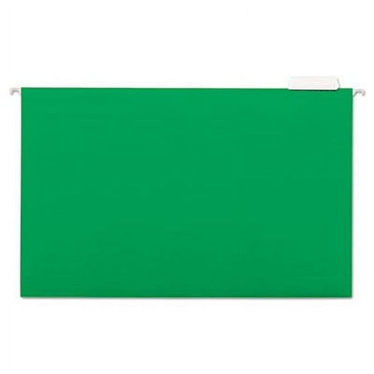 Deluxe Bright Color Hanging File Folders, Legal Size, 1/5-Cut Tabs, Bright Green, 25/Box Deluxe Bright Color Hanging File Folders, Legal Size, 1/5-Cut Tabs, Bright Green, 25/Box