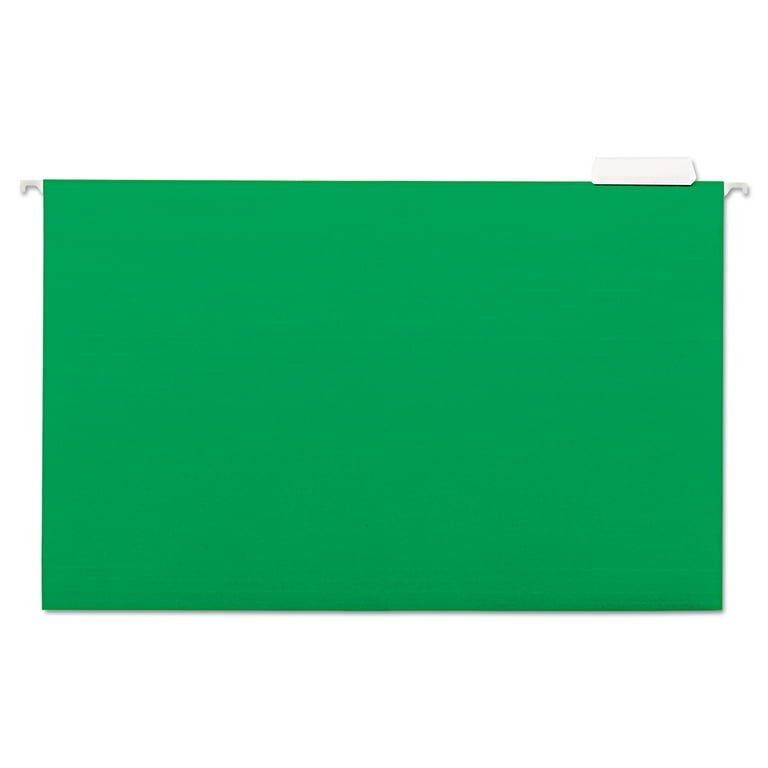 Deluxe Bright Color Hanging File Folders, Legal Size, 1/5-Cut Tabs, Bright Green, 25/Box Deluxe Bright Color Hanging File Folders, Legal Size, 1/5-Cut Tabs, Bright Green, 25/Box