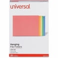 thumbnail image 1 of Universal UNV14121EE 1/5-Cut Tab Deluxe Bright Color Hanging File Folders - Letter Size, Assorted (25/Box), 1 of 4