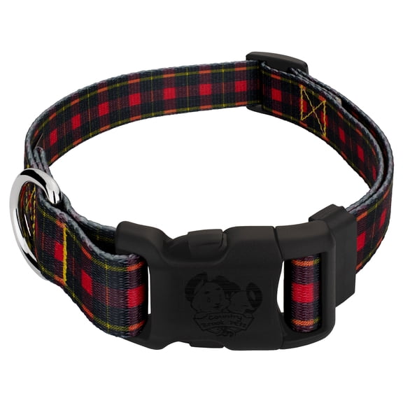 Country Brook Petz® Deluxe Buffalo Plaid Dog Collar - Made in The U.S.A., Extra Large
