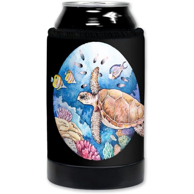 Deluxe Can Cooler (Made in USA) Premium Neoprene Wetsuit Material Beverage Can or Bottle