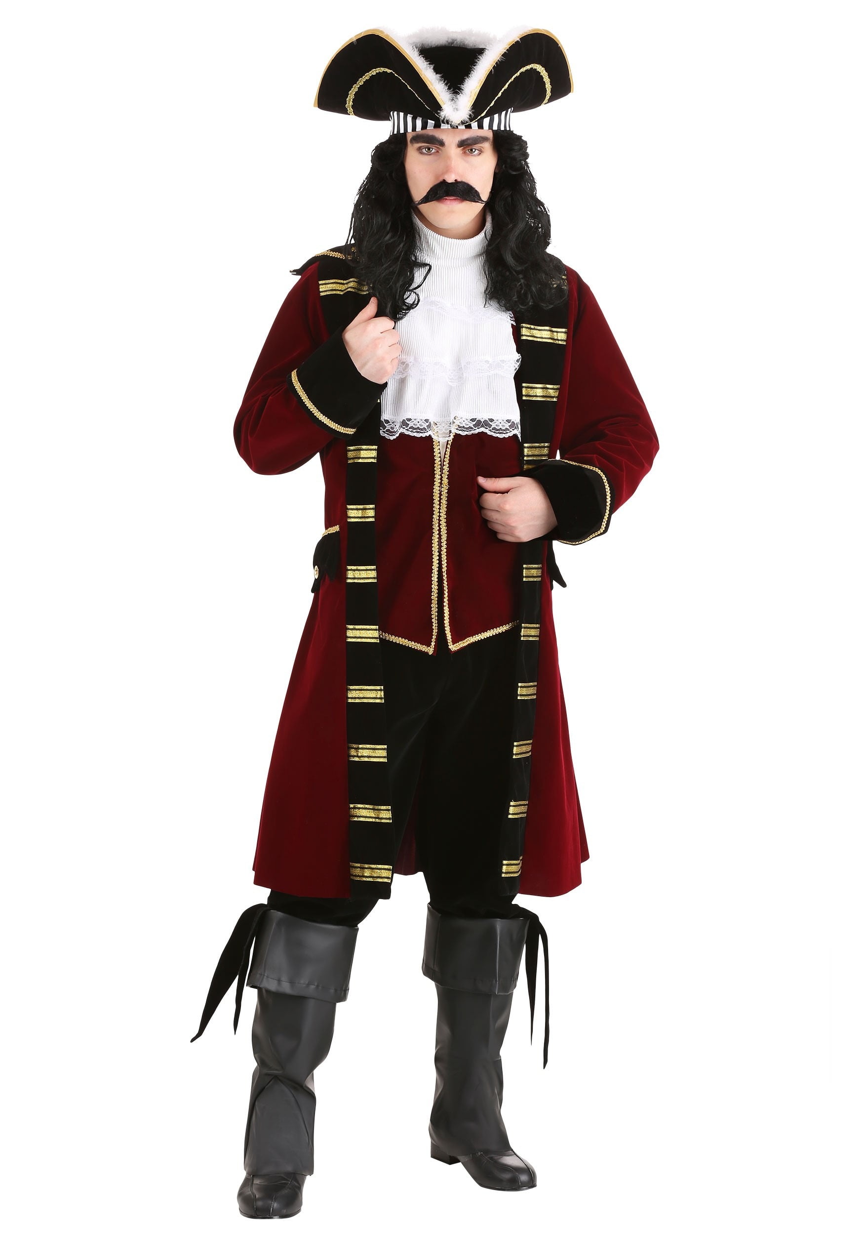 Mens Captain Hook Costume Fancy Dress Free Face Swap ID:868190