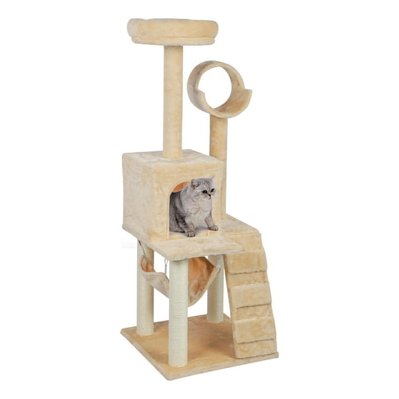 Deluxe Cat Tree Condo Furniture Scratching Post, 20" x 20" x 52"
