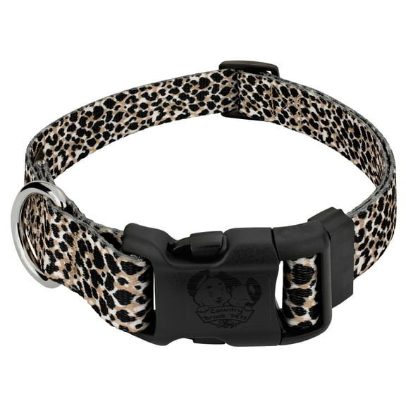 Country Brook Petz® Deluxe Cheetah Dog Collar - Made in the U.S.A, Medium