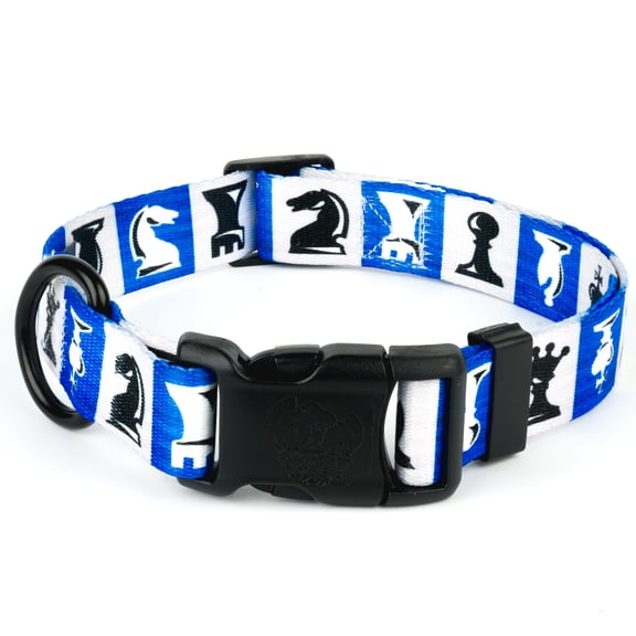 Country Brook Petz® Deluxe Chess Pieces Dog Collar - Made in the U.S.A., 2XS