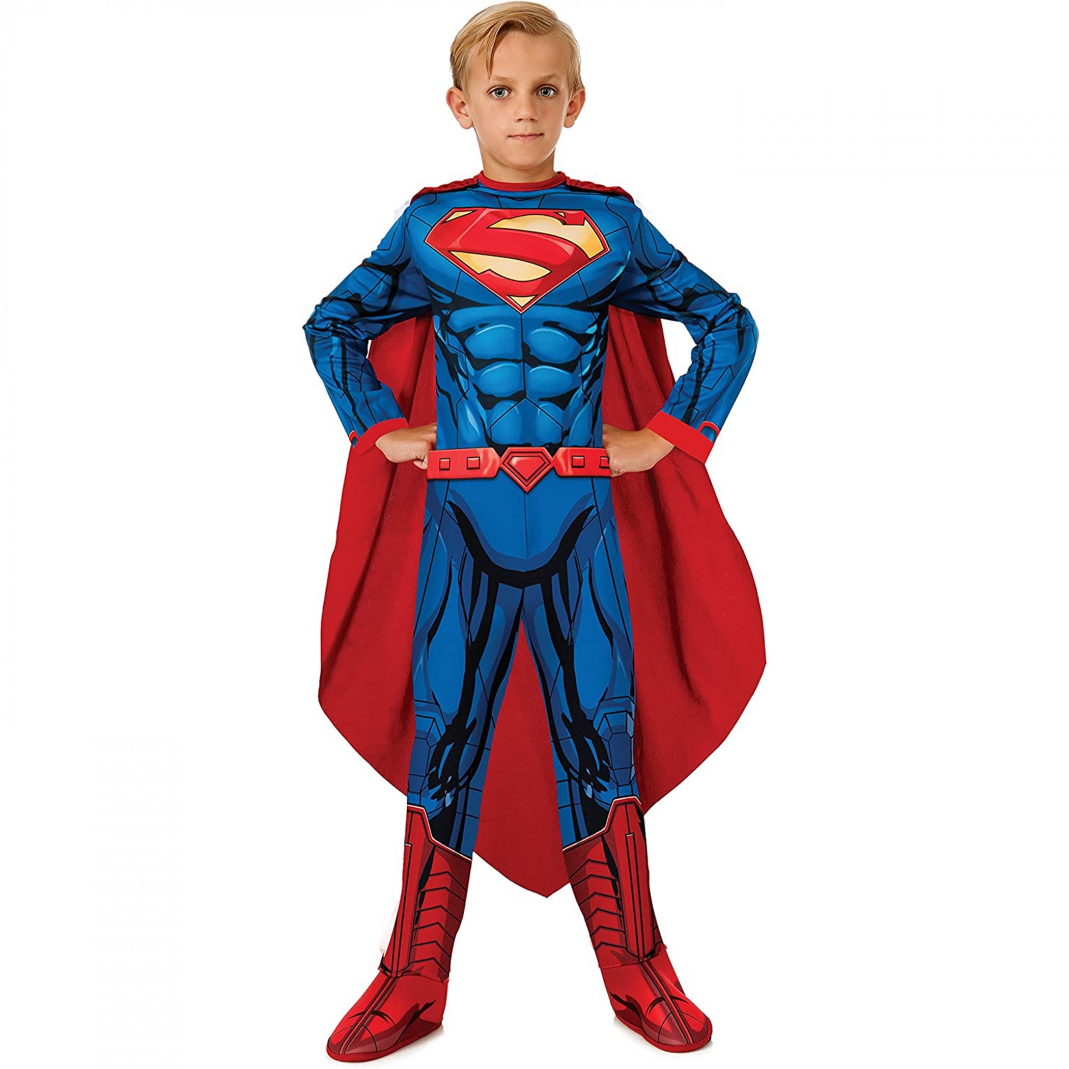 Deluxe Child Muscle Chest Superman Costume - Walmart.com