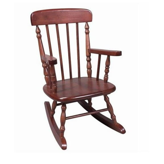 Deluxe Child's Spindle Rocking Chair- Cherry