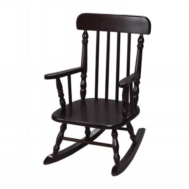 Deluxe Children's Spindle Rocking Chair Espresso - Walmart.com