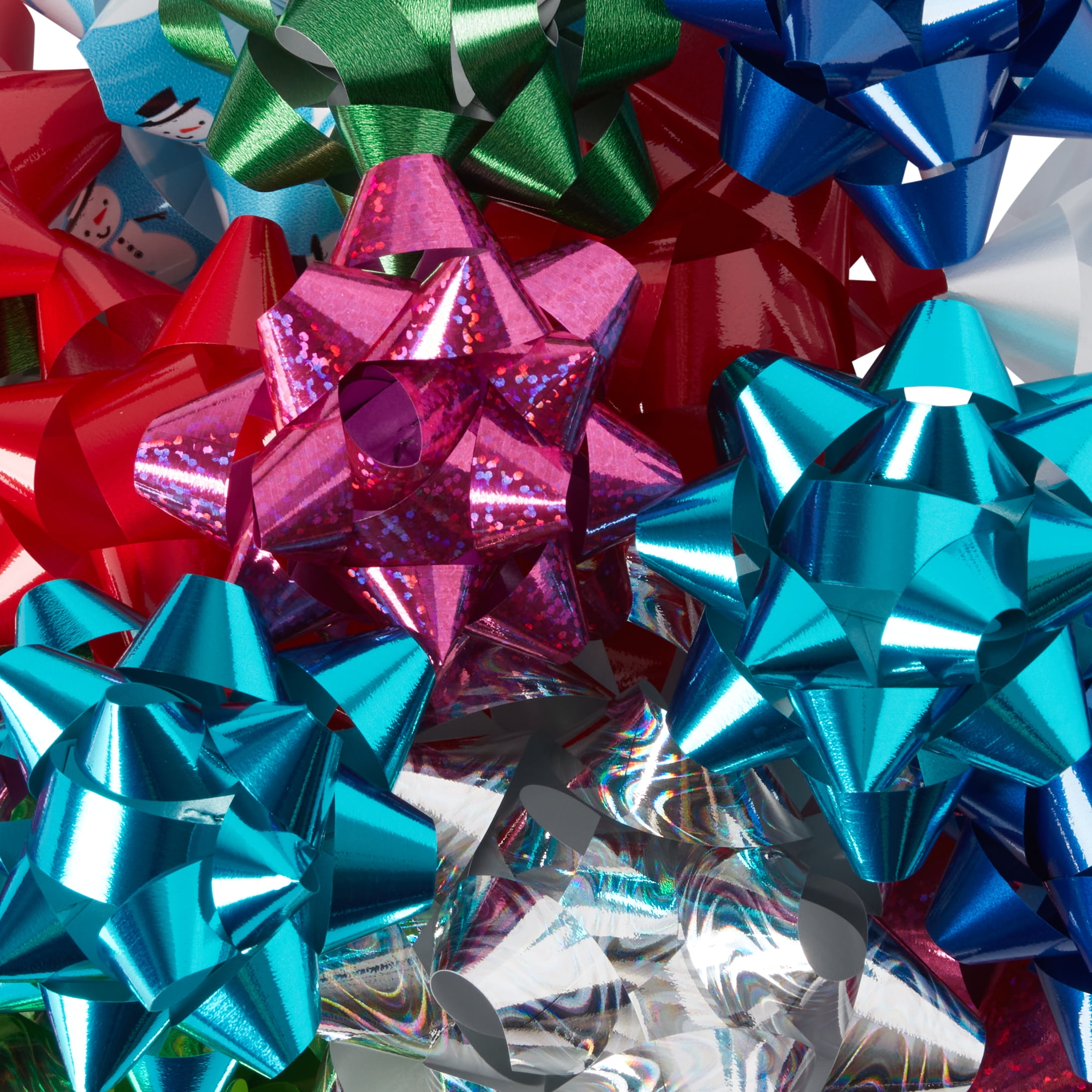 Deluxe Christmas Gift Bows, Multicolor, 20 Count, by Holiday Time