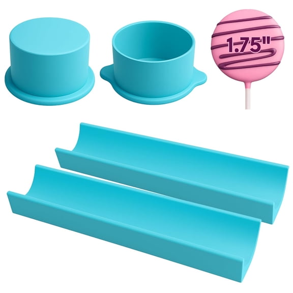 Deluxe Circle Cake Pop Mold Set with two 9in Trays – Easy Cake Pop Circle Maker for Perfect Treats -Cake Pop Cutter, Cake Pop Kit, Baking Molds For Desserts
