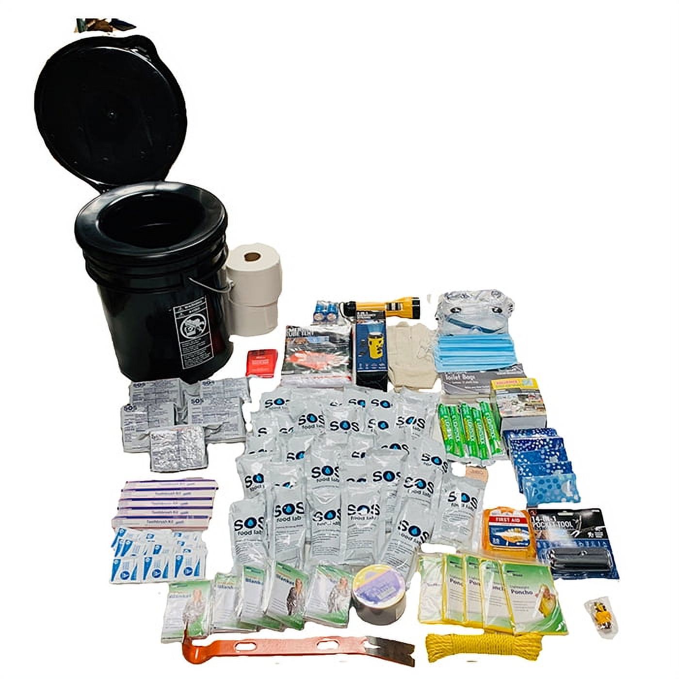 Deluxe Classroom Emergency/Disaster Lockdown Kit 5 People for 3 Days