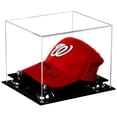 thumbnail image 1 of Deluxe Clear Acrylic Baseball Cap Display Case with Silver Risers (A006-SR), 1 of 6