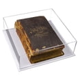 thumbnail image 1 of Deluxe Clear Acrylic Book Display Case with White Base (A030B-WDS), 1 of 3
