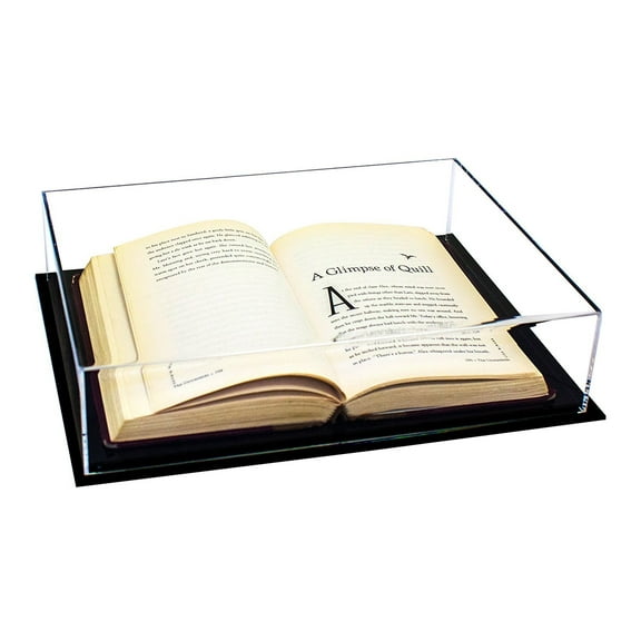 Deluxe Clear Acrylic Book, Stamp, or Coin Collection Display Case (A029-BDS)