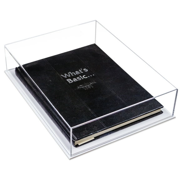 Deluxe Clear Acrylic Book, Stamp, or Coin Collection Display Case (A029-WDS)