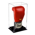 thumbnail image 1 of Deluxe Clear Acrylic Boxing Glove Display Case with Black Risers (A092-BR), 1 of 2