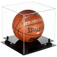 thumbnail image 1 of Deluxe Clear Acrylic Full Size Basketball Display Case with Black Risers (A001-BR), 1 of 3