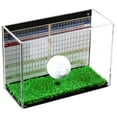 thumbnail image 1 of Deluxe Clear Acrylic Golf Ball Display Case with Black Back and Turf Floor (A045-TB), 1 of 8