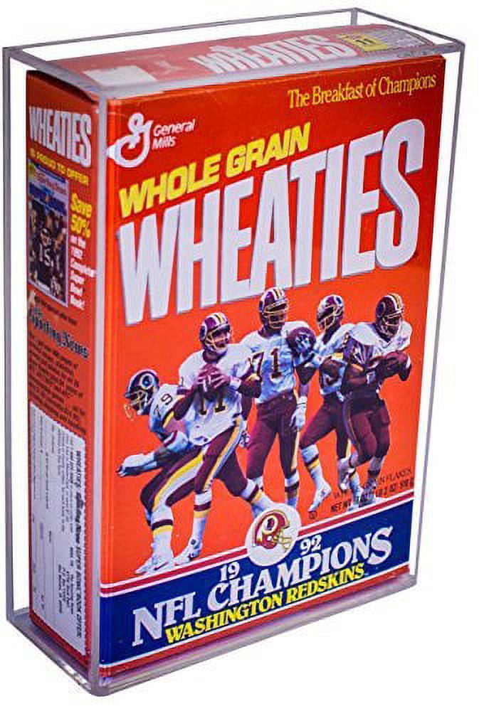 Wheaties 12 Oz. Cereal Box Wall Mountable Deluxe Display Case