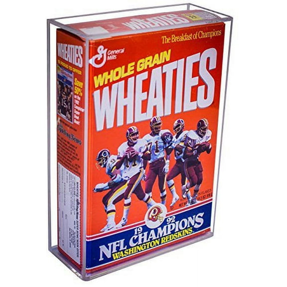 Deluxe Clear Acrylic Wheaties Cereal Box Display Case with Wall Mount (A020-CB-VWM)