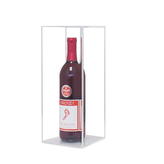 Deluxe Clear Acrylic Wine Bottle Display Case (A017-CB)