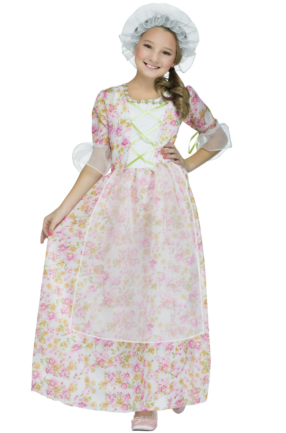 Dressy Daisy Pioneer Prairie Dress Costume For Girls - 3-Piece Set With Apron & Bonnet - View #8