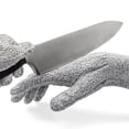 thumbnail image 1 of Deluxe Comfort BooBooNoMore Kevlar No Cut Kitchen Gloves, Small - Machine Washable - High Grade Polyethene - Light Weight - Kitchen, Grey, 1 of 2