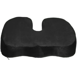 COMFILIFE Memory Foam Black Gel Enhanced Seat Cushion Chair Pad R