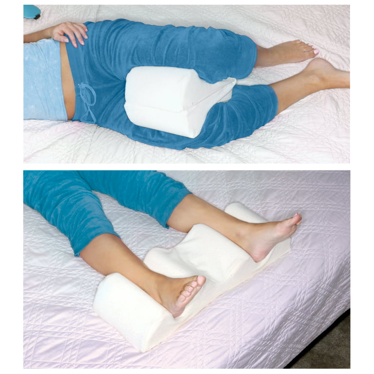 Deluxe Comfort Leg Spacer Pillow (21 x 7.5 x 4) - Hypoallergenic Memory  Foam - Medical Specialty Pillow - Side Sleeper - Leg Positioner Pillow
