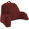 thumbnail image 1 of Deluxe Comfort Microsuede Bed Rest- Stuffed Fiberfill with Arms, Red, 1 of 4