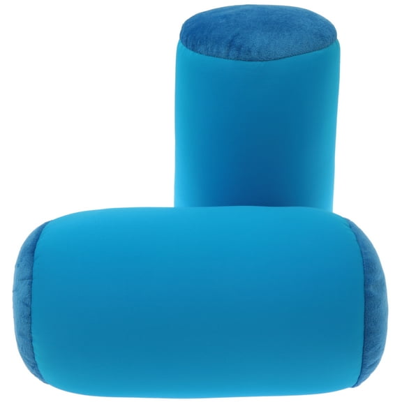 Deluxe Comfort Mooshi Squish Microbead Bed Pillow (14" x 7") ? Airy Squishy Soft Microbeads ? Eighteen Fun Bubbly Colors to Choose From ? Cuddly and Fun Dormroom Accessory ? Bed Pillow, Bright Blue