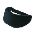thumbnail image 1 of Deluxe Comfort Sleep Soft Memory Foam Eye Mask – 50% Cotton & 50% Polyster – Soft Memory Foam – Adjustable Strap – Sleeping Mask, Black, 1 of 3