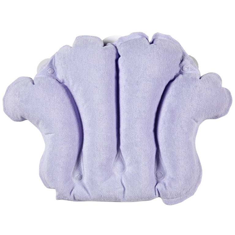 Blow up top bath pillow