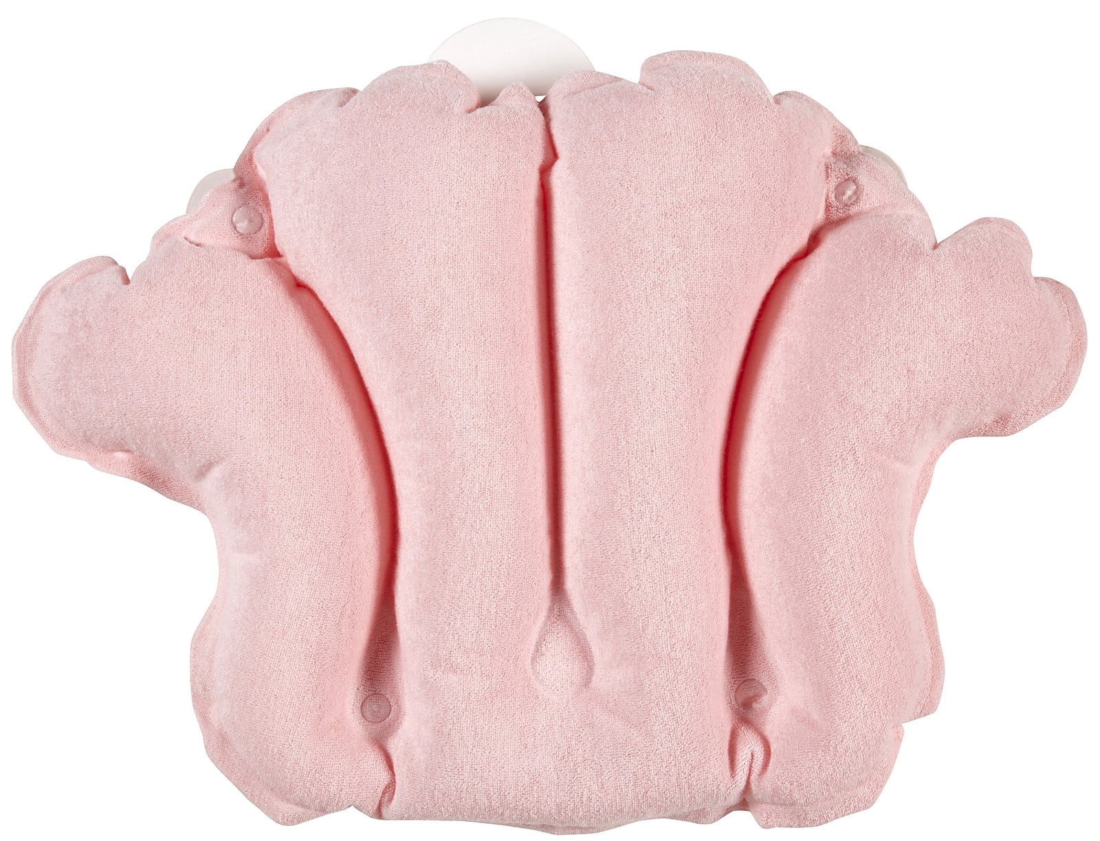 Deluxe Comfort Terry Bath Pillow - Spa Quality Terry Cloth - Easily Inflatable With Secure Suctioncups - Hot Tub And Jacuzzi Safe - Bath Pillow, Pomegranate